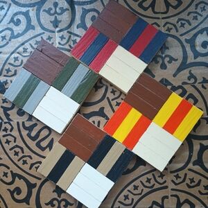 Colorful Wooden Coaster Set
